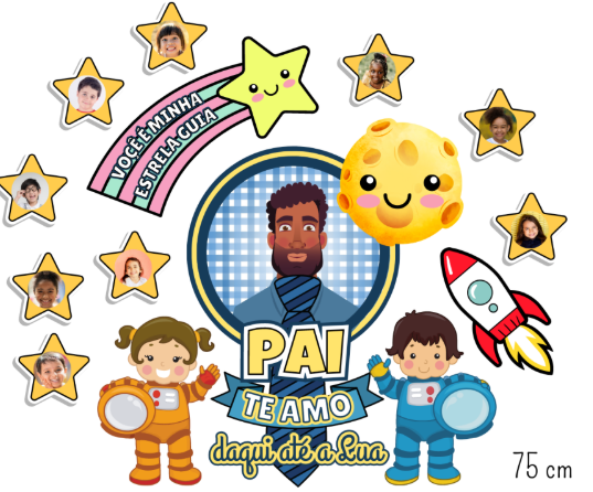 PAINEL DIA DOS PAIS - ESTRELAS  thumbnail