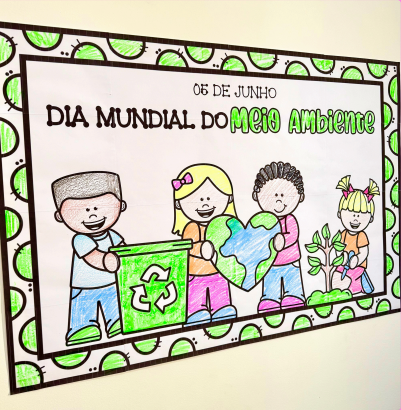 CARTAZ PARA COLORIR - MEIO AMBIENTE  thumbnail