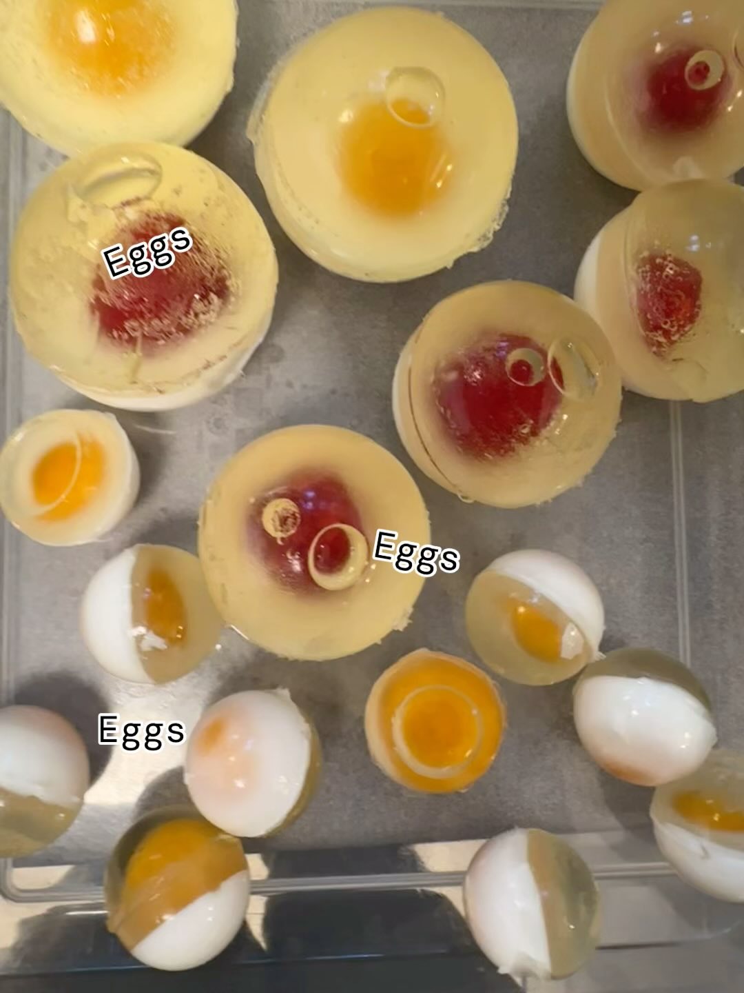 Jello eggs to celebrate fertility