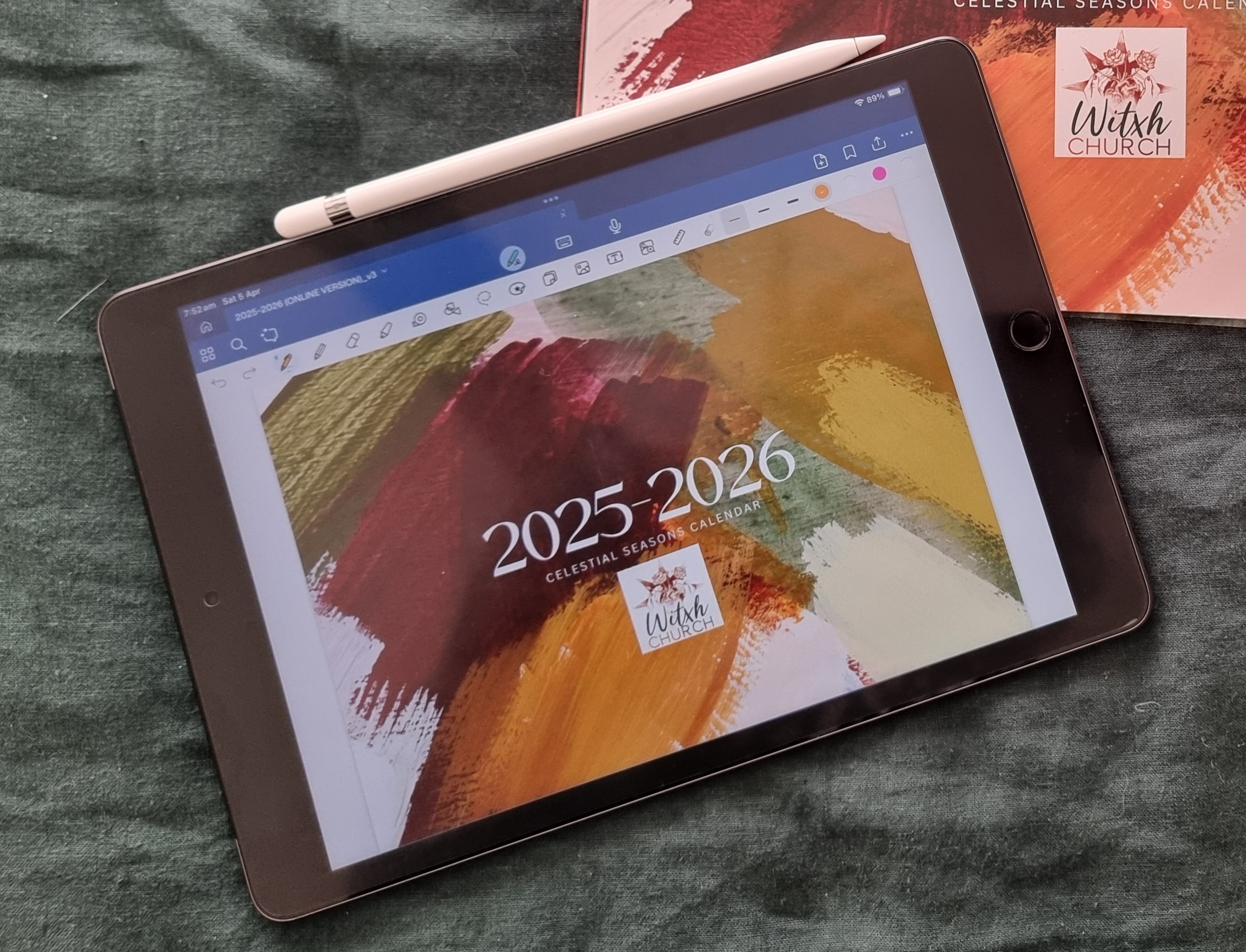 BUY 2025-2026 Celestial Seasons DIGITAL Calendar $23AUD thumbnail