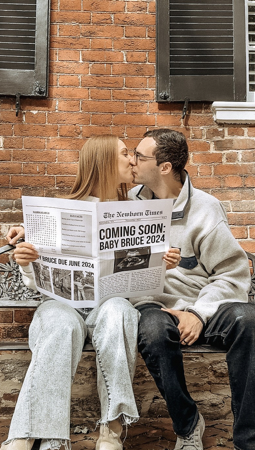 Baby Announcement Newspaper Template thumbnail