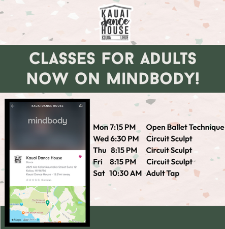 Adult Classes on MINDBODY app: Fitness + Dance thumbnail