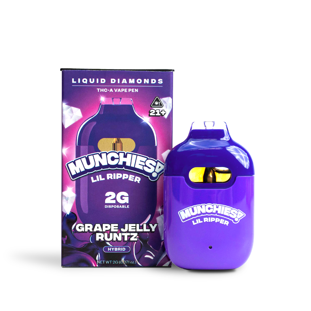 Grape Jelly Runtz - 2g Lil Ripper Liquid Diamond THCA Vape - | Munchies! thumbnail