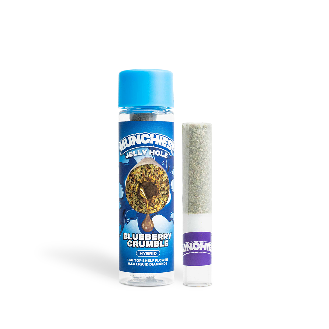 Blueberry Crumble - 2g Jelly Holes THCA Prerolls - | Munchies! thumbnail