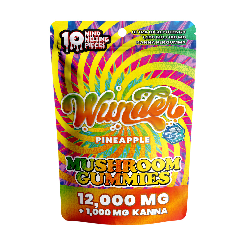 Wunder High Potency Mushroom Gummies + Kanna  | Pineapple thumbnail