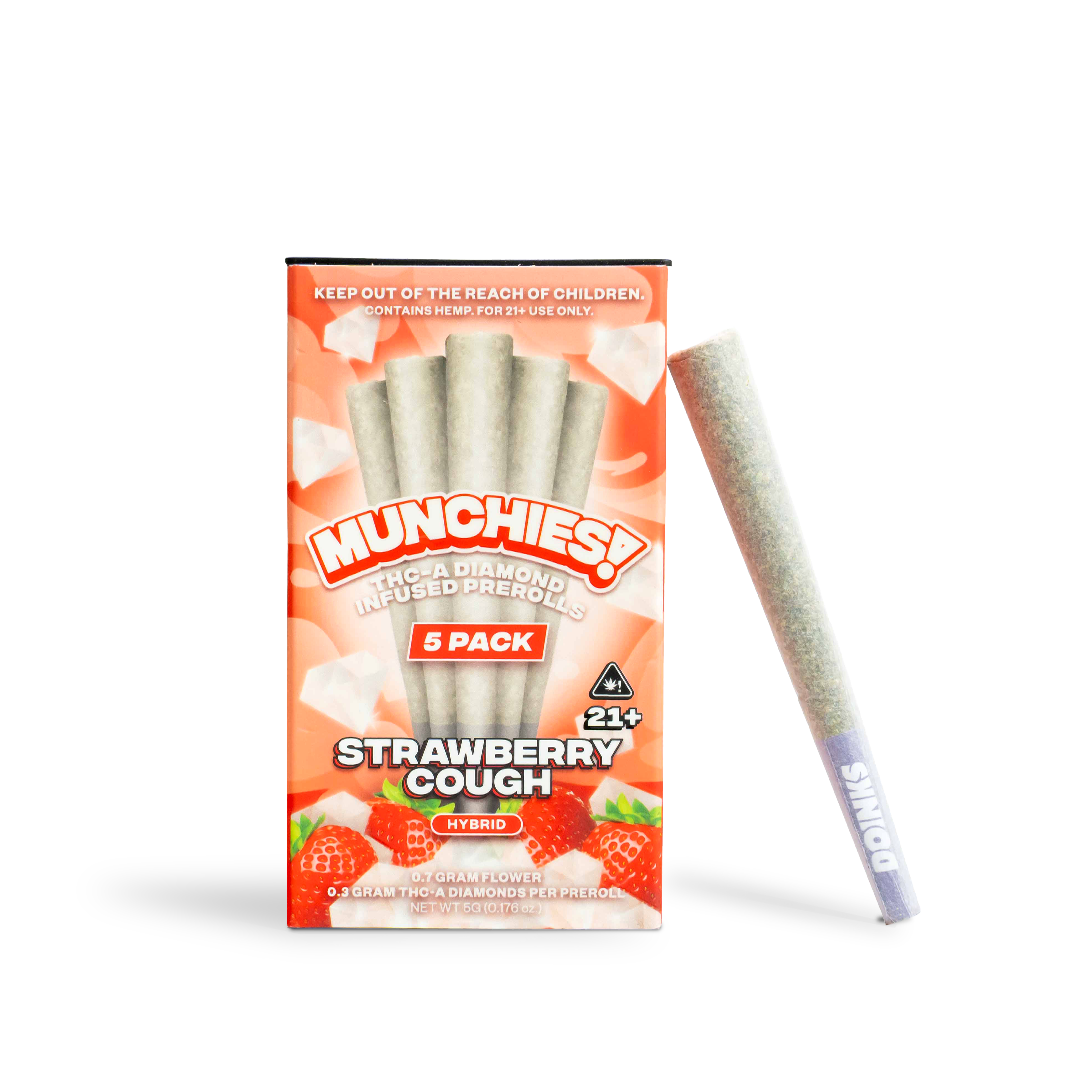 Strawberry Cough - Mini Doinks 5-Pack THCA Prerolls - | Munchies! thumbnail