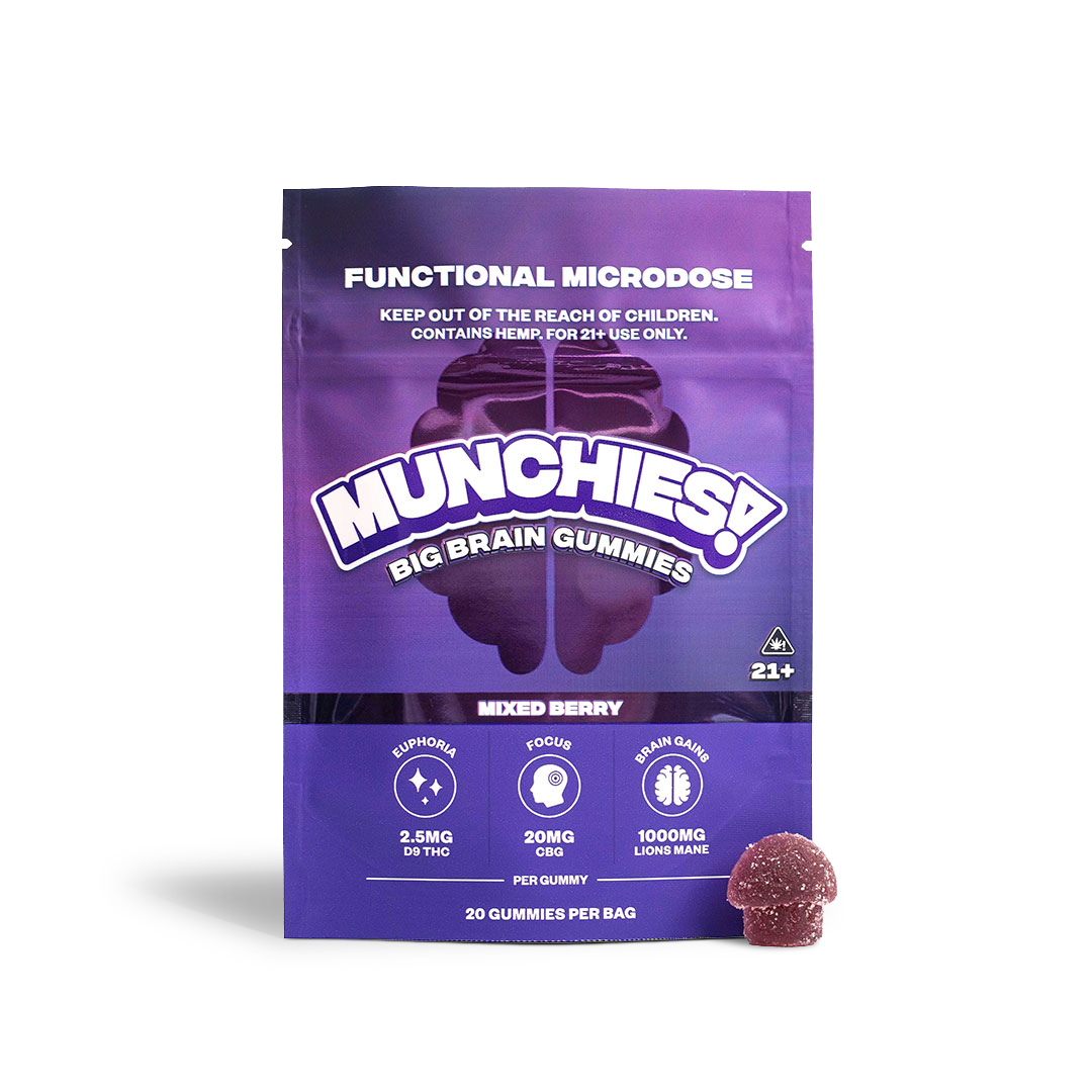Big Brain - Microdose THC + Mushroom Gummies - | Munchies! thumbnail