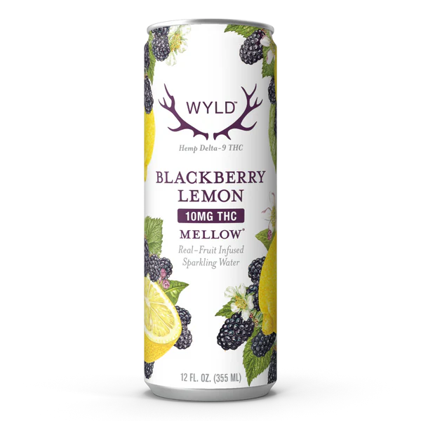WYLD Blackberry Lemon Sparkling Beverage 4pk Drink | 420.com thumbnail