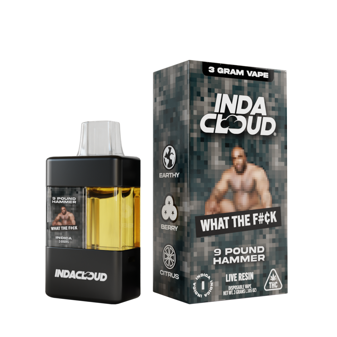 Buy 9 Pound Hammer WTF Series THC Disposable Vape Online - IndaCloud thumbnail