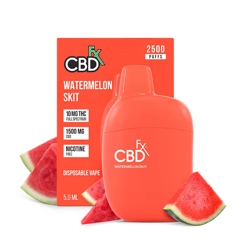 Watermelon Skit THC Vape Pen 1500mg CBD + 10mg THC - CBDfx.com thumbnail
