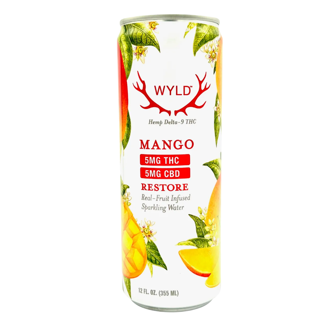 Mango 1:1 THC:CBD Sparkling Beverage 4-Pack by WYLD | 420.com thumbnail