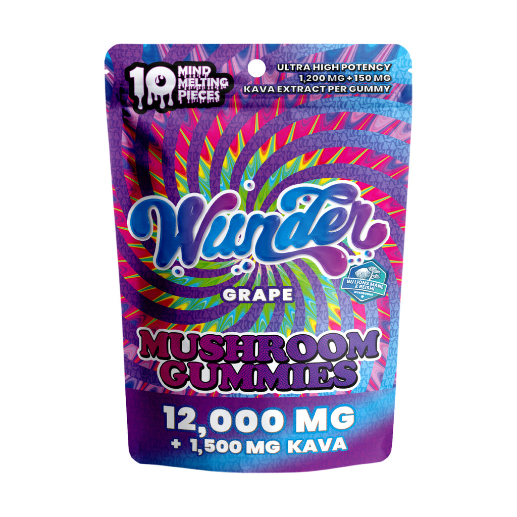 Wunder High Potency Mushroom Gummies | Kava + Grape thumbnail