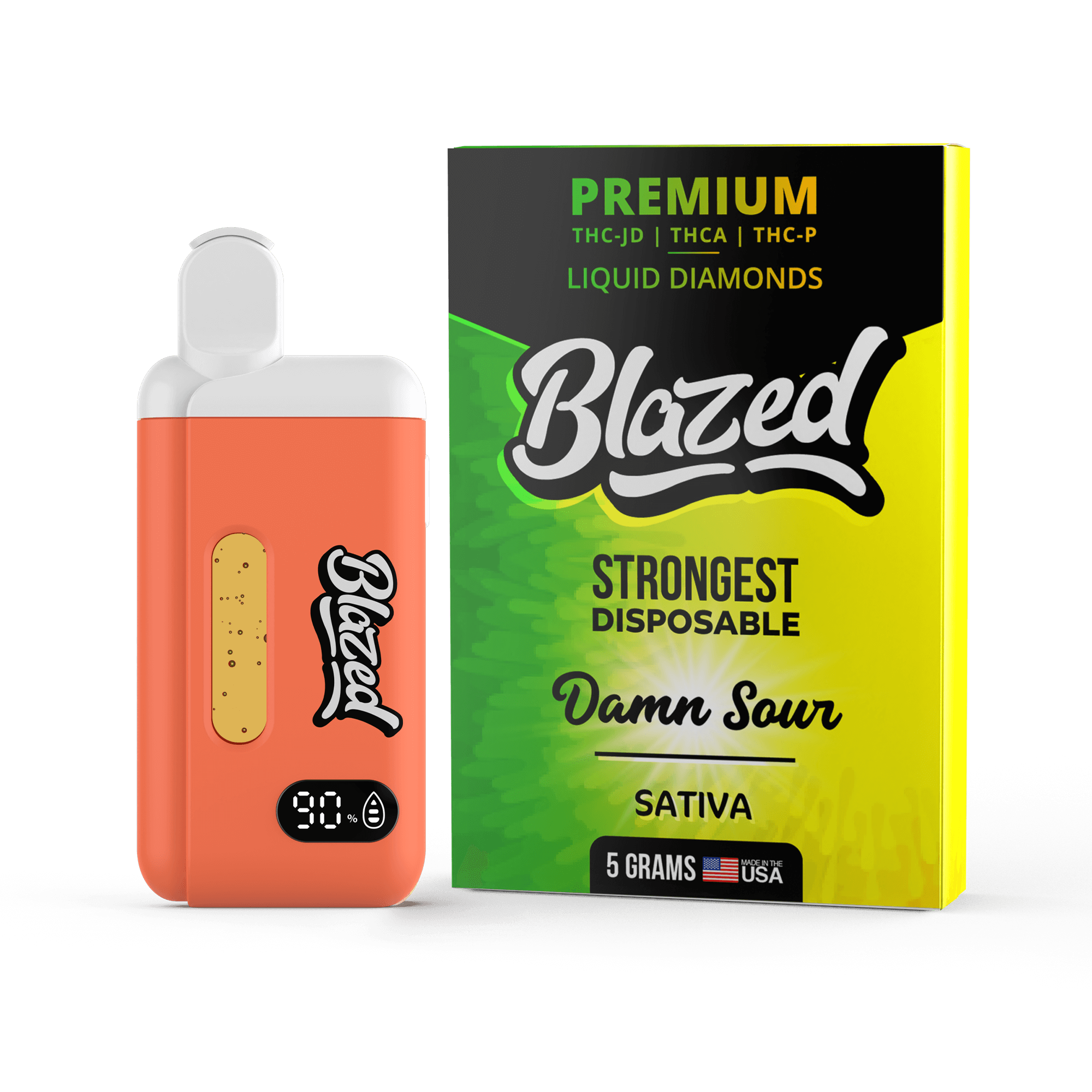 THCA + Delta 9P 5 Gram Disposable - Blazed thumbnail