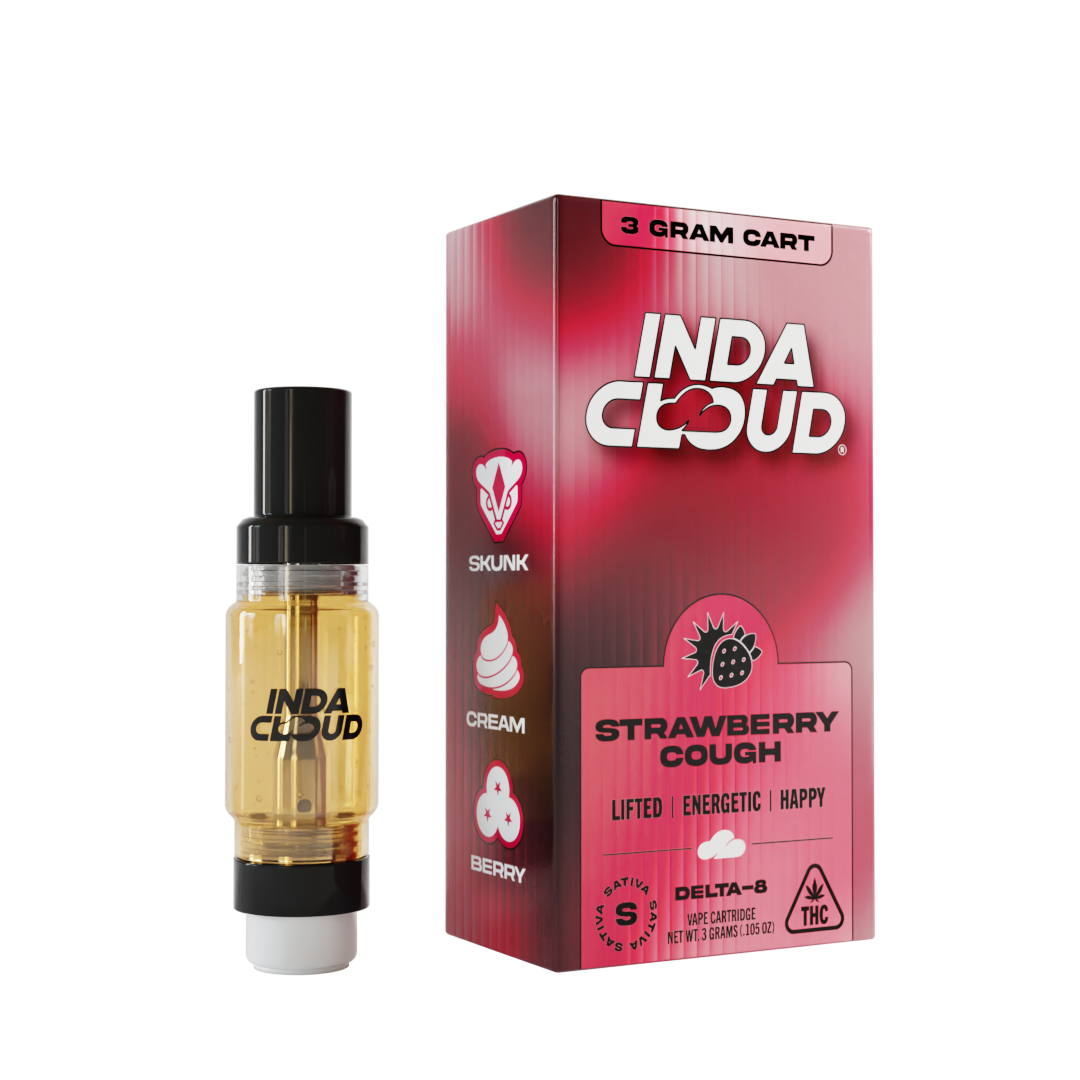 Buy Strawberry Cough Delta 8 Vape Cartridge Online - IndaCloud thumbnail