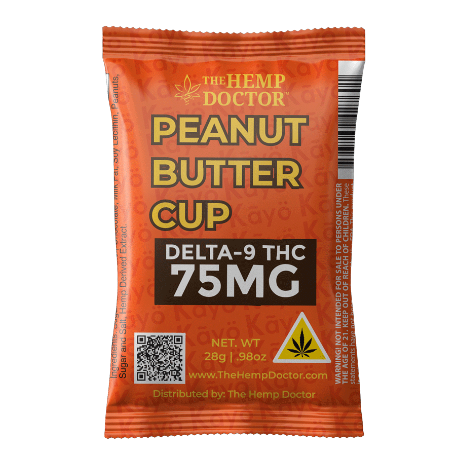 THC Peanut Butter Cup | 75MG D9 THC - The Hemp Doctor thumbnail