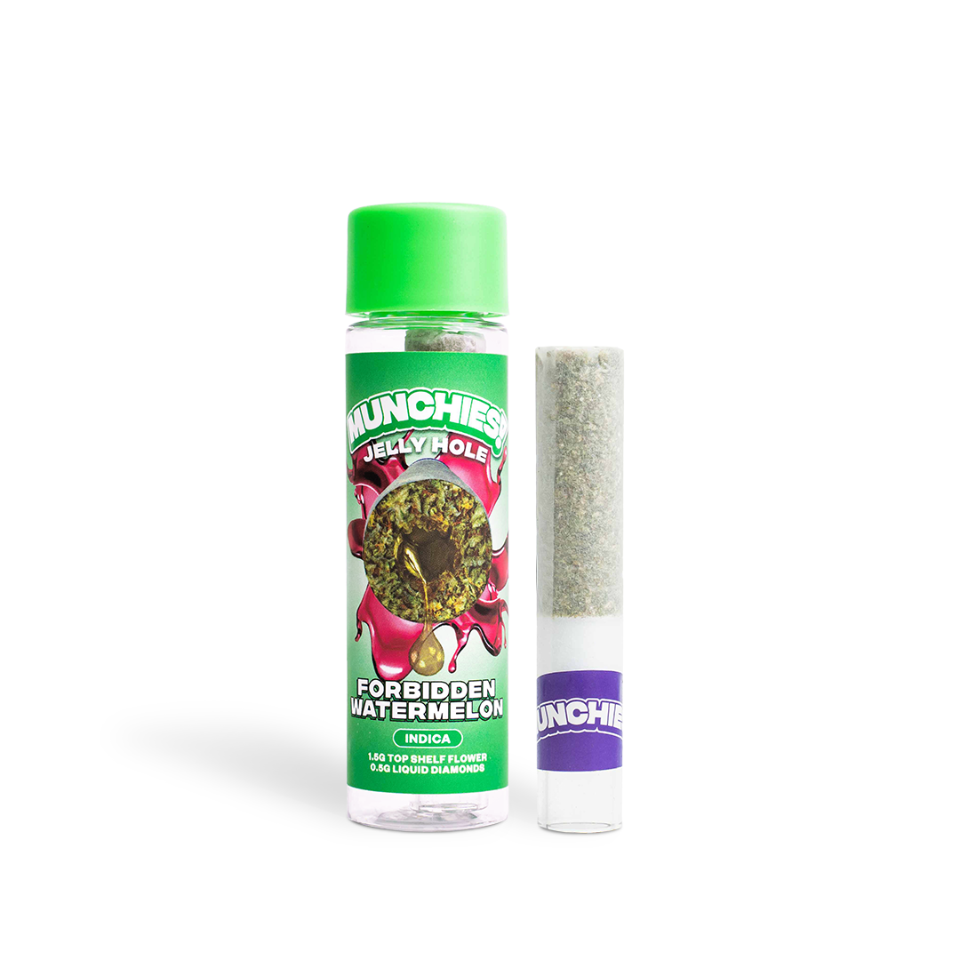 Forbidden Watermelon - 2g Jelly Holes THCA Prerolls - | Munchies! thumbnail