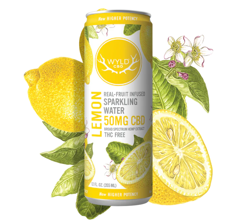 Lemon Sparkling Beverage 50mg, Crisp Citrus Boost | 420.com thumbnail