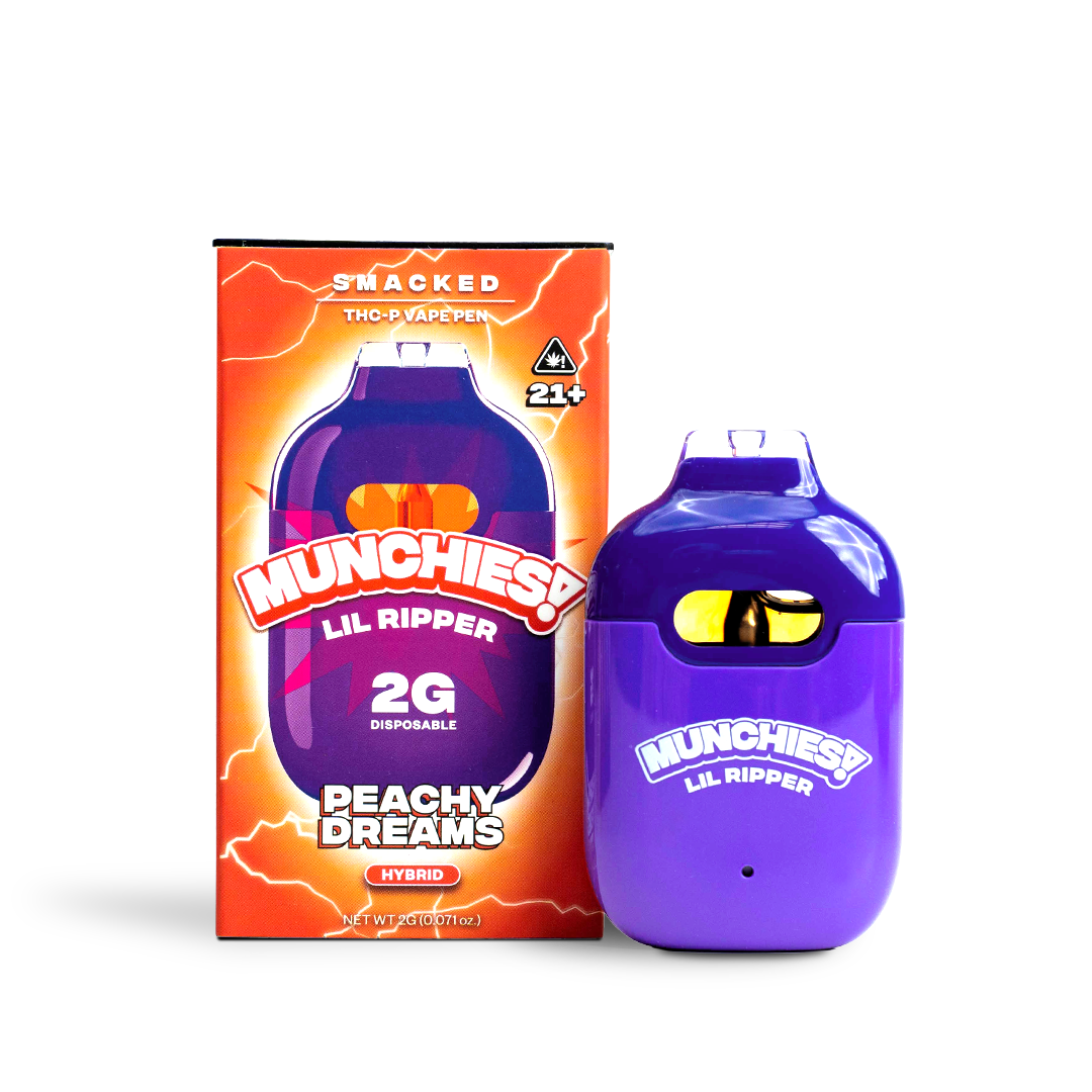 Peachy Dreams - 2g Lil Ripper Smacked THCP Vape - | Munchies! thumbnail