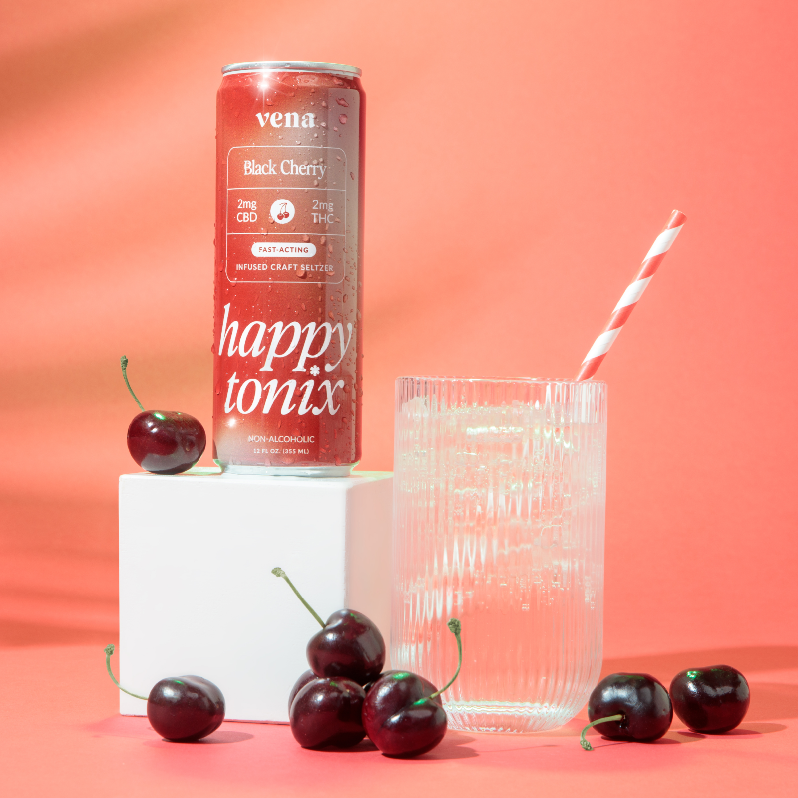 Happy Tonix Guava Passionfruit THC Seltzer by Tamra Judge thumbnail