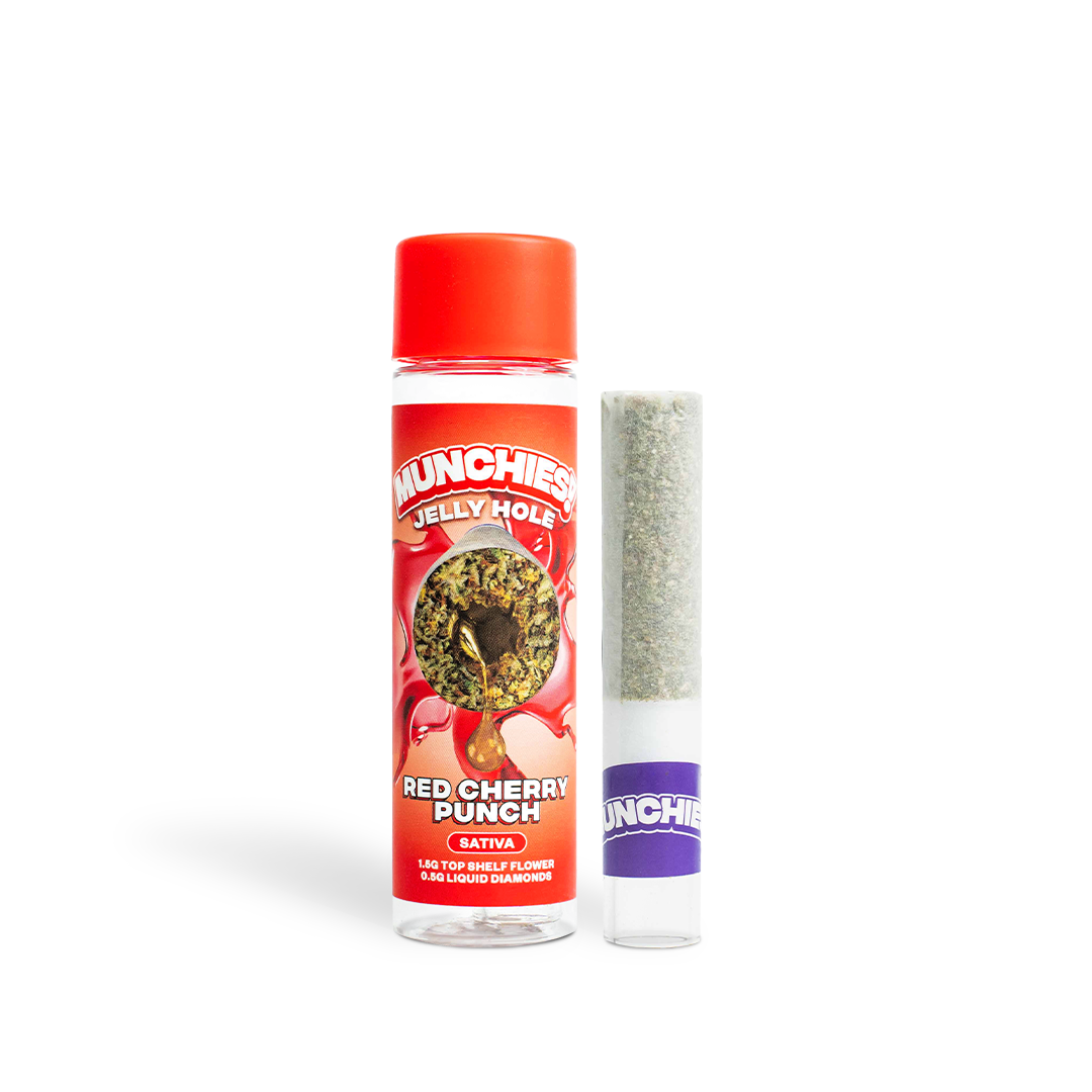 2g THCA Diamond Jelly Holes Prerolls | Third-Party Lab-Tested | Shop By Mood | Discount Cannabis Products | Federally Compliant | Non-GMO | Gluten-Free | Top-Shelf Flower - | Munchies! thumbnail