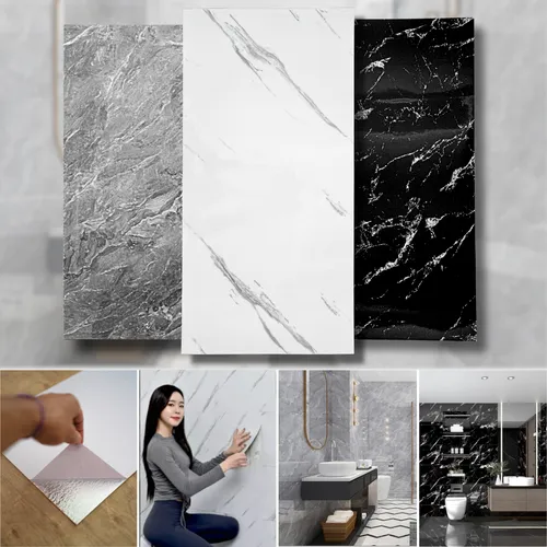 Kit 10 Painel 3d Mármore Parede Autocolante 60 X 30 Pdeals thumbnail