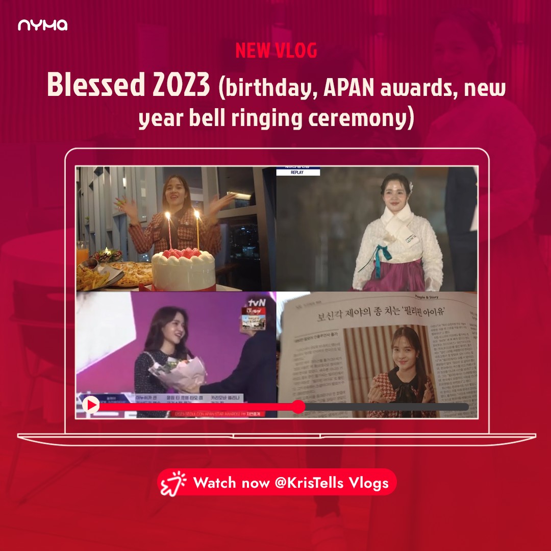 It's been a great year for our K-content queen, @kristelfulgar! 💗 

Here's how the last few days of 2023 went for her: h