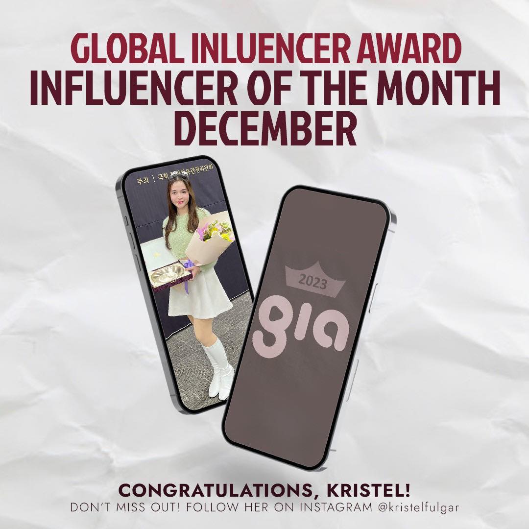 첫수상 정말 축하해요, @kristelfulgar! Congratulations on your first Daesang Award in Korea! 🩷 

You make us proud 🫰