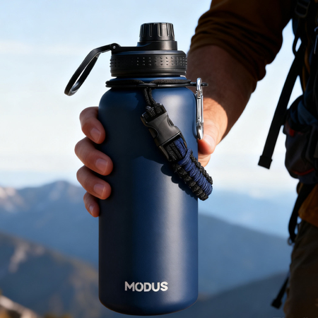 Modus Garrafa Térmica De Água Isolada 1000ml De Aço Inox Com Alça thumbnail
