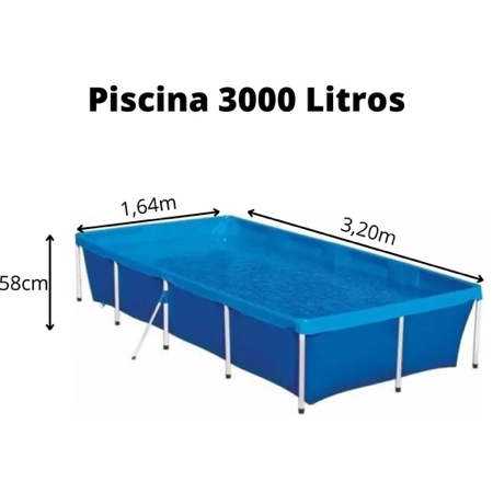 Piscina Com Armação Standard 3000 Litros Verão thumbnail