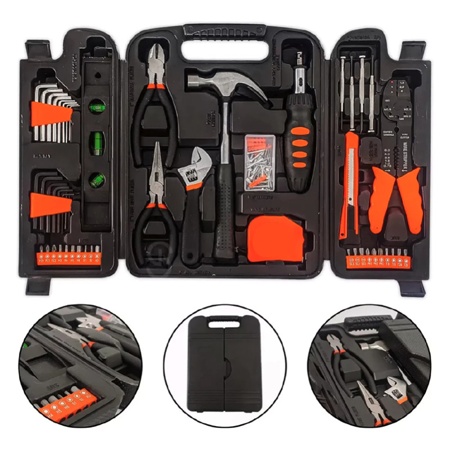 Jogo de Ferramentas com Maleta Resistente Kit 129 Peças YOBEL VISTA thumbnail