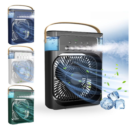 Mini Refrigerador De Ar Ventilador Umidificador Climatizador de Mesa Portátil thumbnail