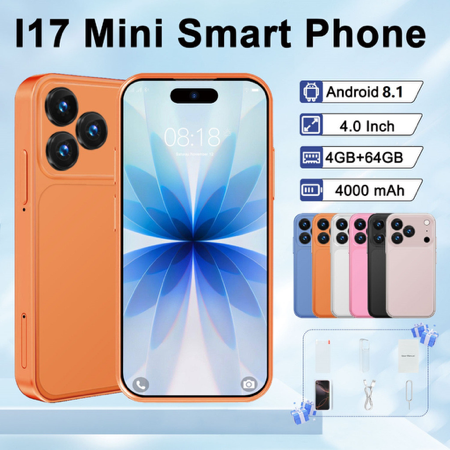 17 Mini 3G Smartphone Memória De Tela De 4.0 Polegadas 4GB RAM + 64GB ROM Android 8.1 thumbnail