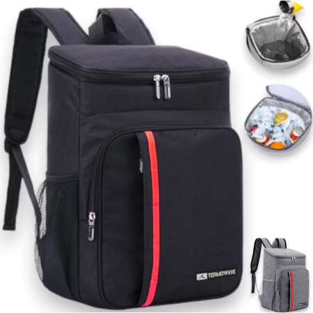 Mochila Térmica Cooler Portátil Impermeável Grande Quente Frio Capacidade 20L thumbnail