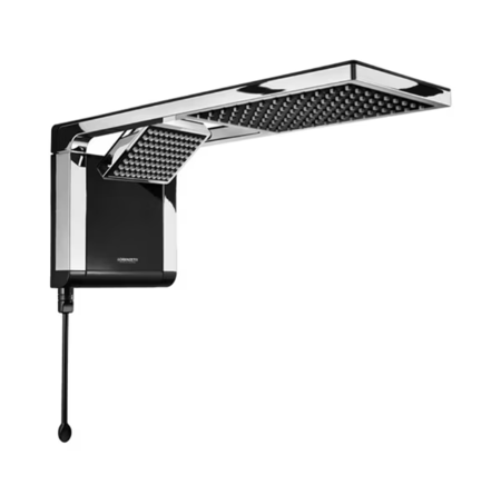 Chuveiro e Ducha Acqua Duo Ultra Preto com Cromado Lorenzetti thumbnail