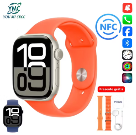 YOUMI-Relógio Smartwatch Esportivo Ultra Super Amoled Prova Série S10 46 mm [NFC,GPS,] thumbnail