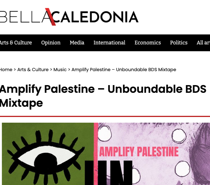 Bella Caledonia: "Amplify Palestine – Unboundable BDS Mixtape" thumbnail