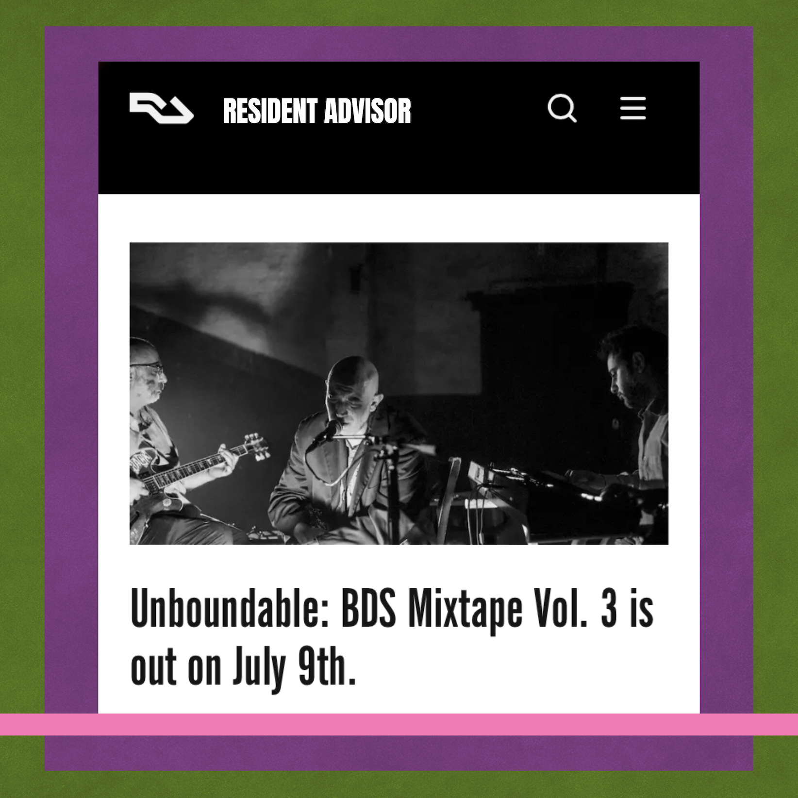 Resident Advisor: "Amplify Palestine marks 20 years of BDS with new compilation" (June 2025) thumbnail