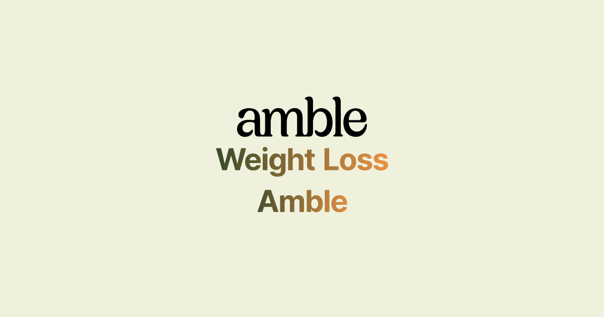 Weight Loss | Amble thumbnail