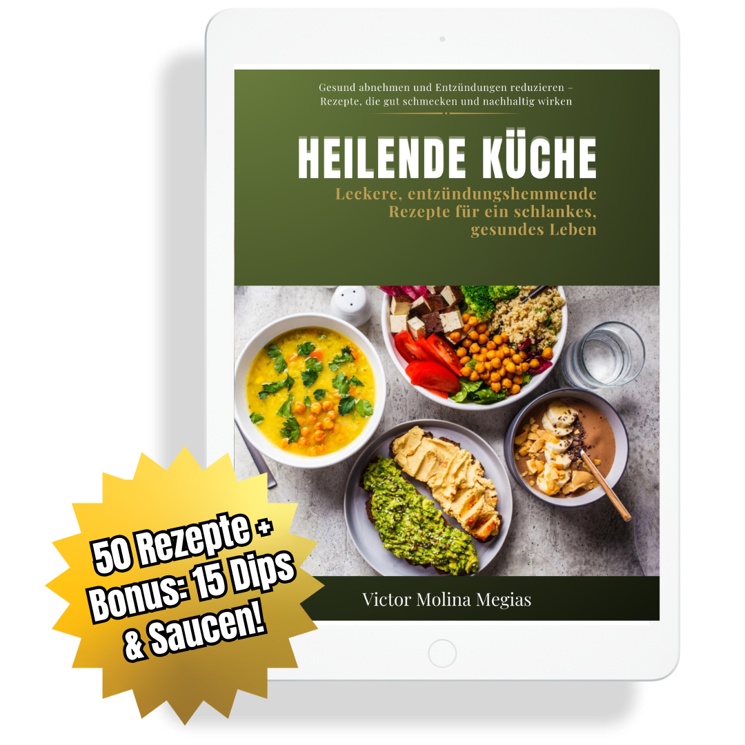 🍲 𝗛𝗲𝗶𝗹𝗲𝗻𝗱𝗲 𝗞ü𝗰𝗵𝗲 – Anti-Entzündungs-Kochbuch (50 heilende Rezepte für 𝐰𝐞𝐧𝐢𝐠𝐞𝐫 𝐄𝐧𝐭𝐳ü𝐧𝐝𝐮𝐧𝐠𝐞𝐧, 𝐦𝐞𝐡𝐫 𝐄𝐧𝐞𝐫𝐠𝐢𝐞 & 𝐧𝐚𝐜𝐡𝐡𝐚𝐥𝐭𝐢𝐠𝐞𝐧 𝐆𝐞𝐰𝐢𝐜𝐡𝐭𝐬𝐯𝐞𝐫𝐥𝐮𝐬𝐭 thumbnail