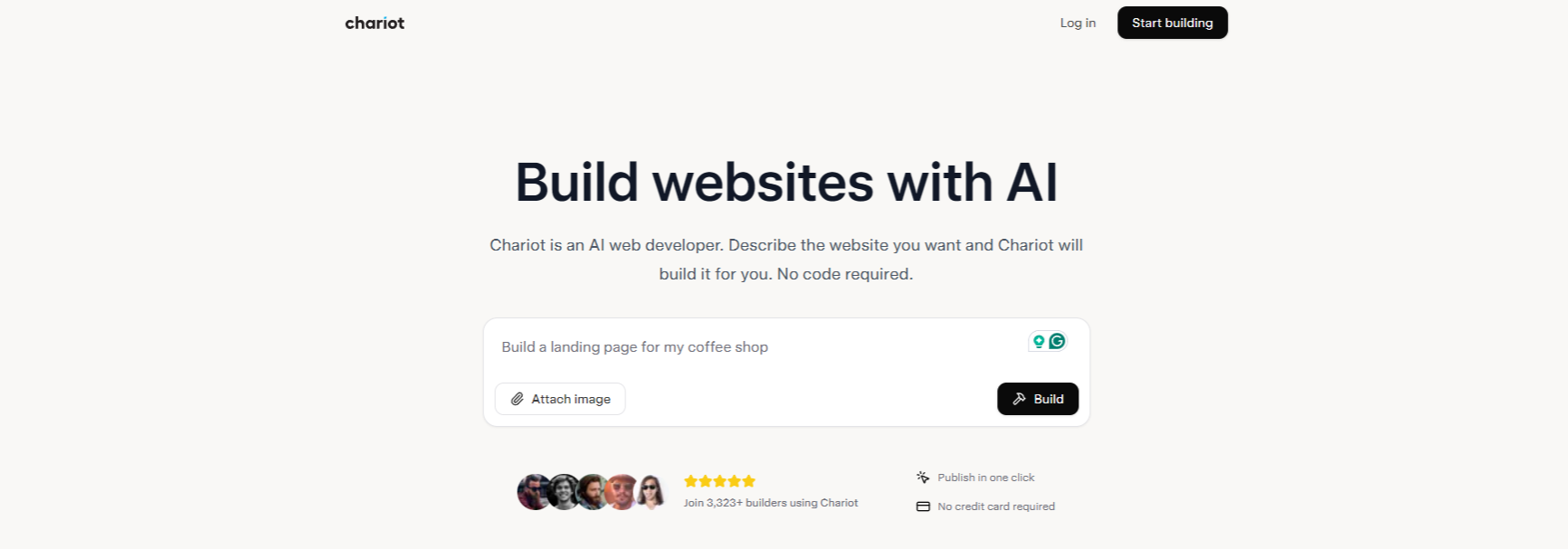 BioSite banner for @chariot