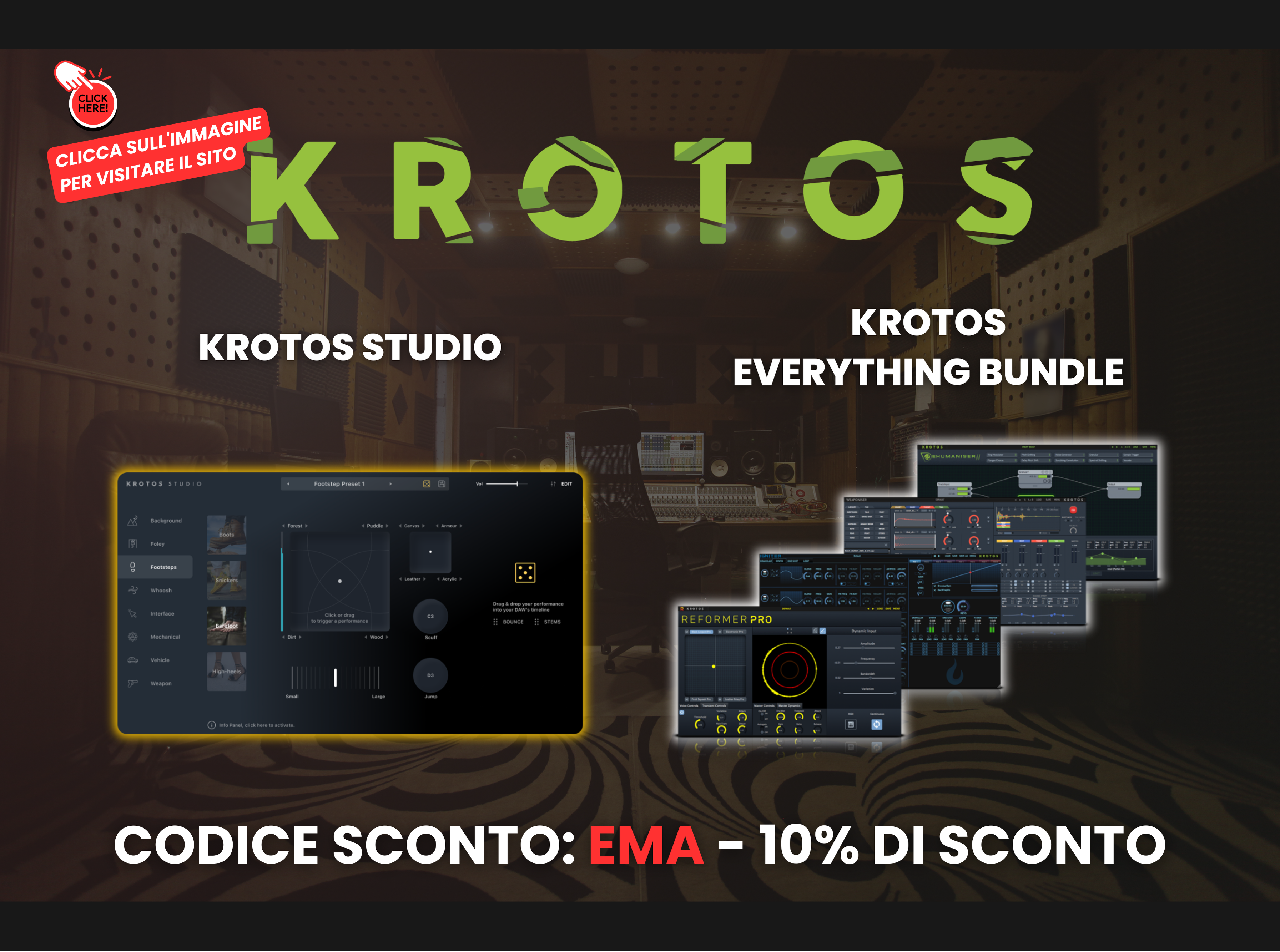 🎧 Krotos Audio | Plugin e strumenti top per il sound design. Approfitta dello sconto 10% con il codice EMA 🔥🎶 thumbnail