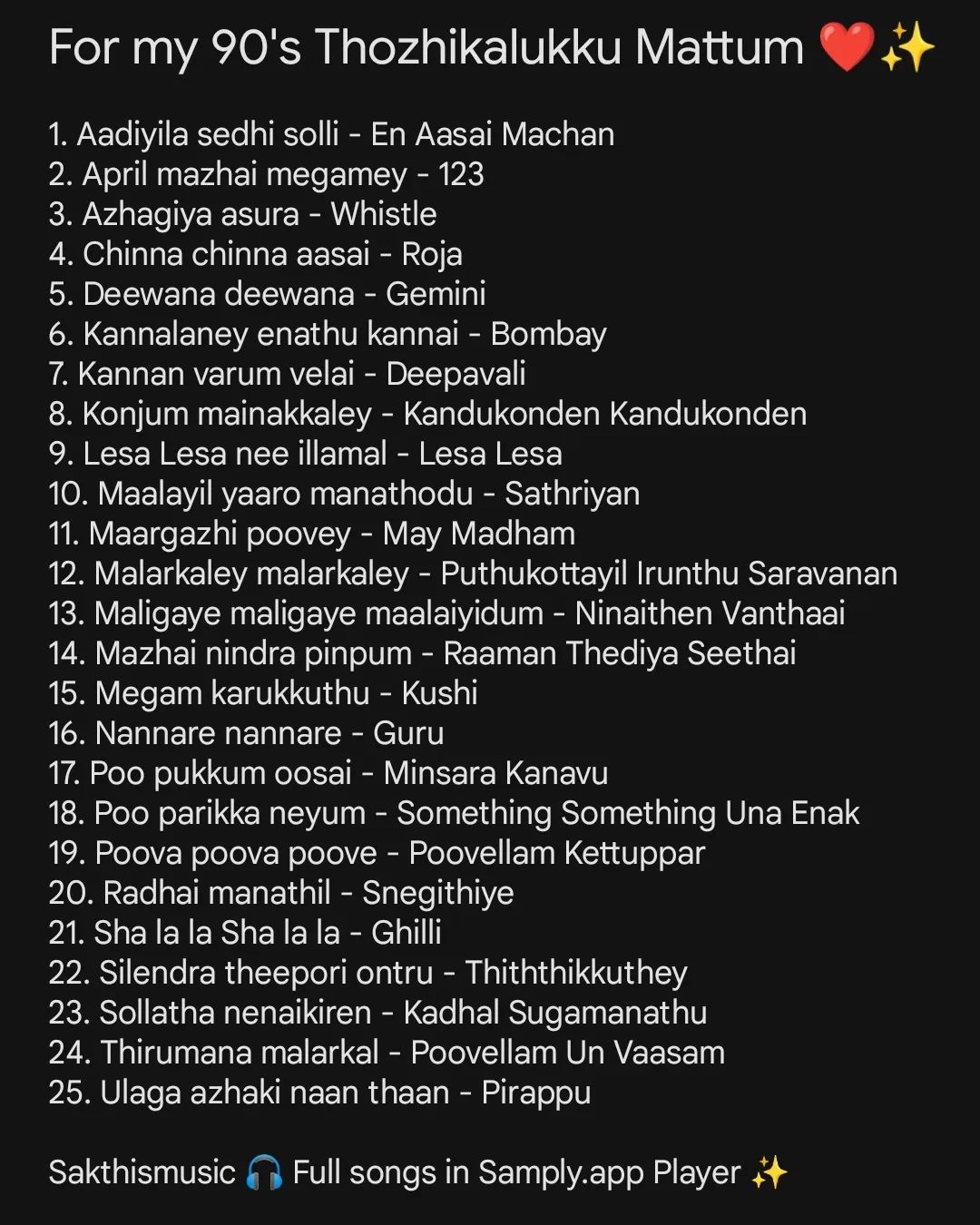 For my 90's Thozhikalukku Mattum ❤️✨🤌🏽 Un Per Solla Aasaithaan female version ❤️ Special Entry 🤌🏽✨

#spotify #music #mus