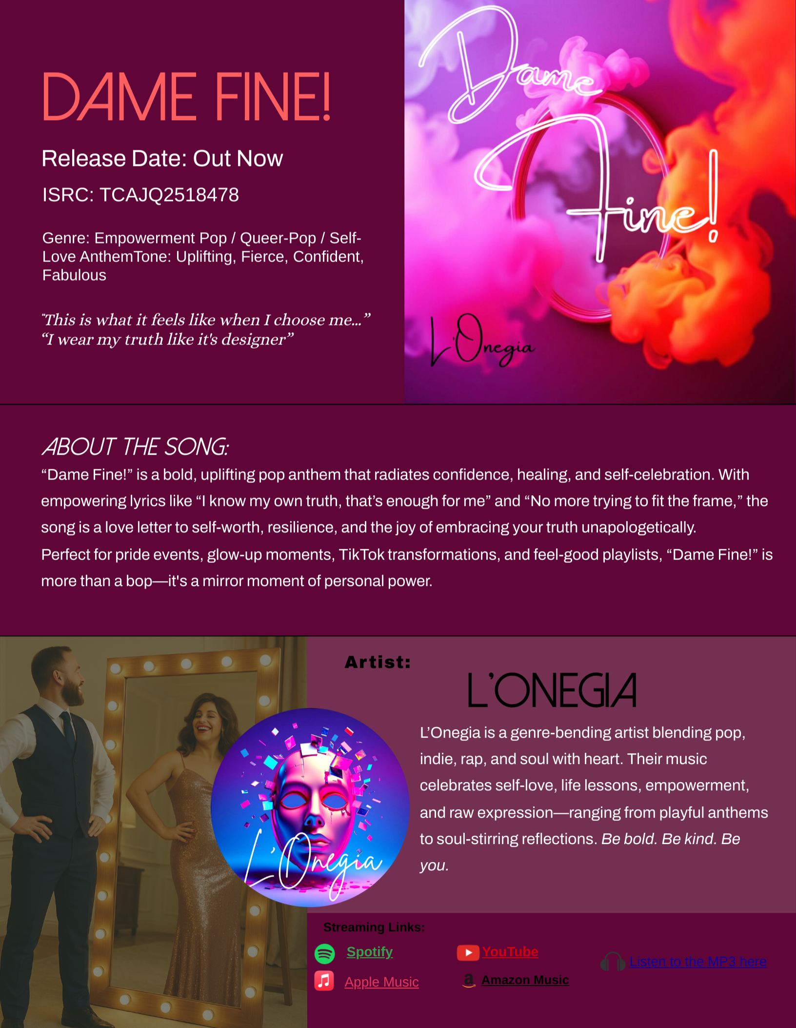 Press Kit: Dame Fine! thumbnail