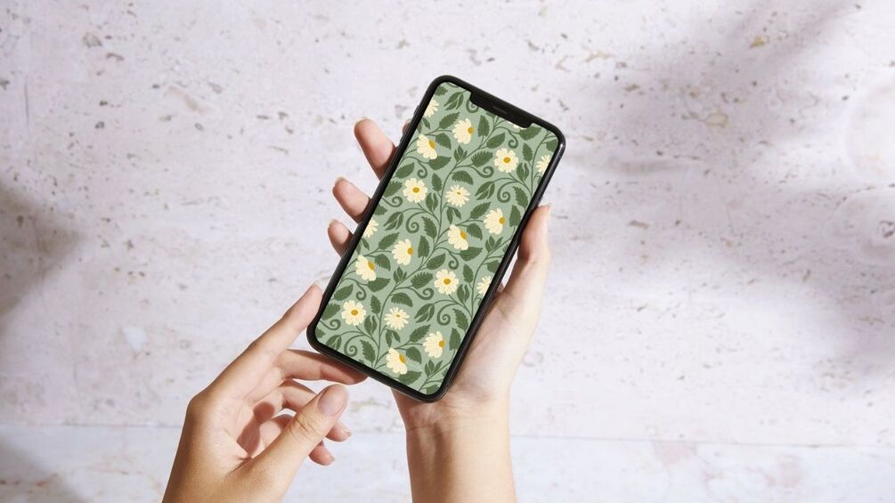 Download Your Freebie ~ Cozy Daisy & Fern Digital Wallpaper Set thumbnail