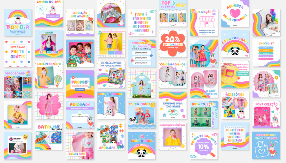PACK CANVA MODA KIDS thumbnail