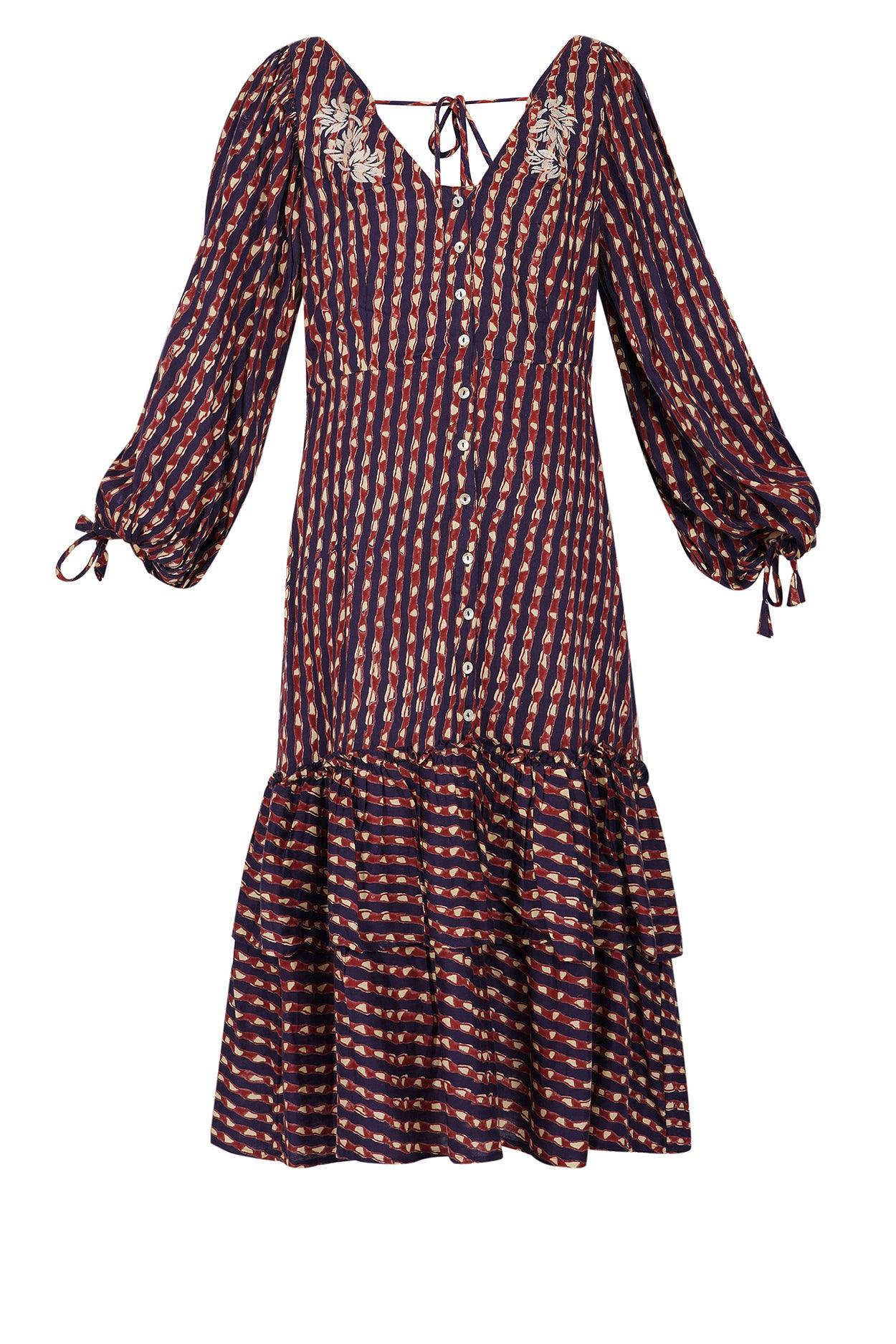 Piemonte Ruffled Dress by Hess thumbnail