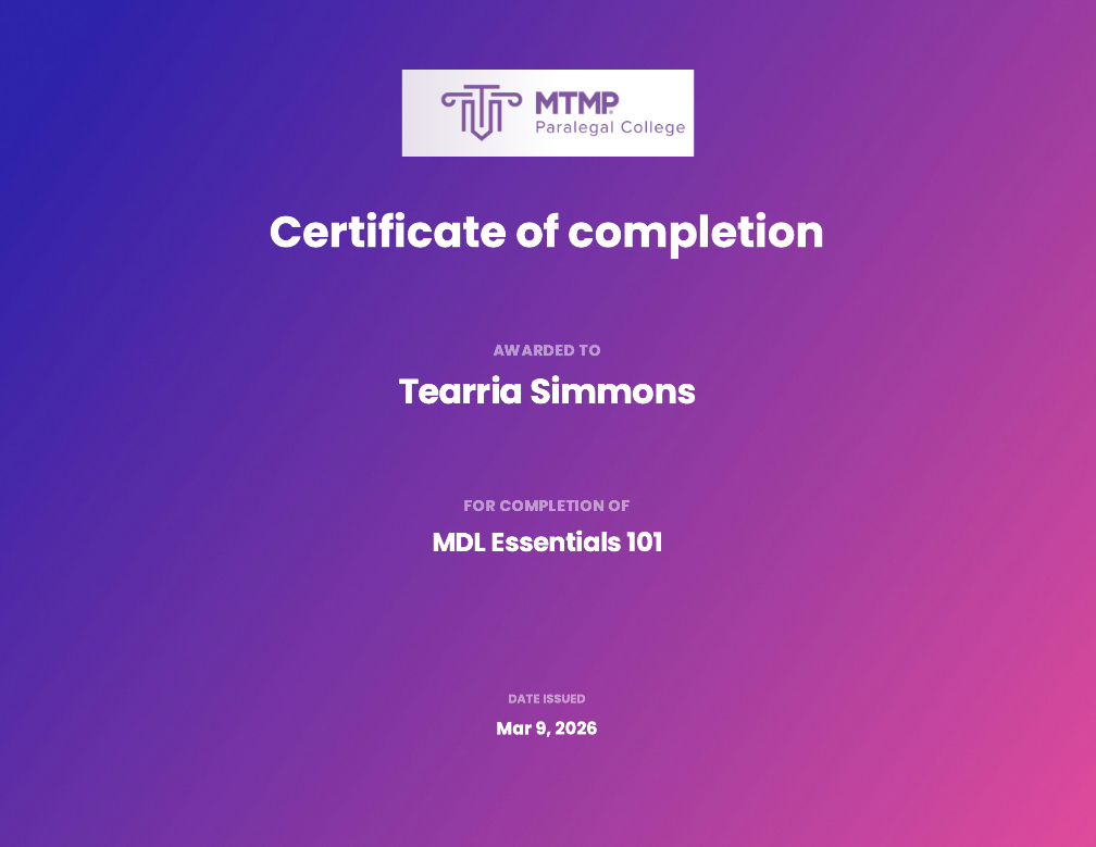 MDL Essentials 101  thumbnail