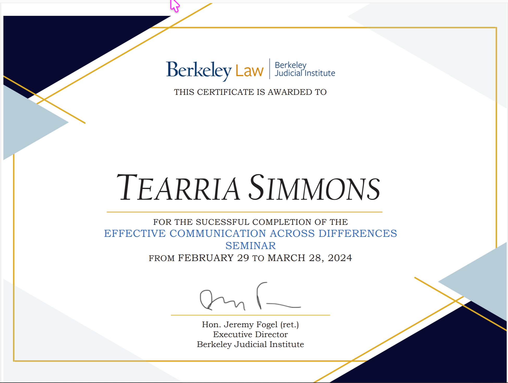 Effective Communication Across the Differences; Berkeley Judicial Institute thumbnail