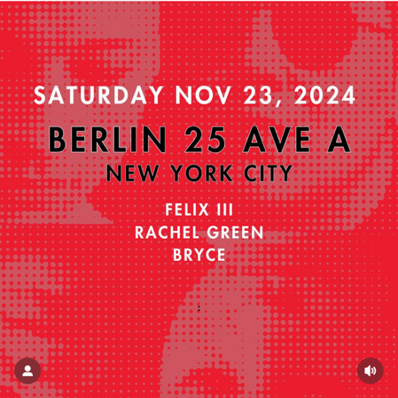 Buy Tix for Felix III live at Berlin Nov 23 thumbnail