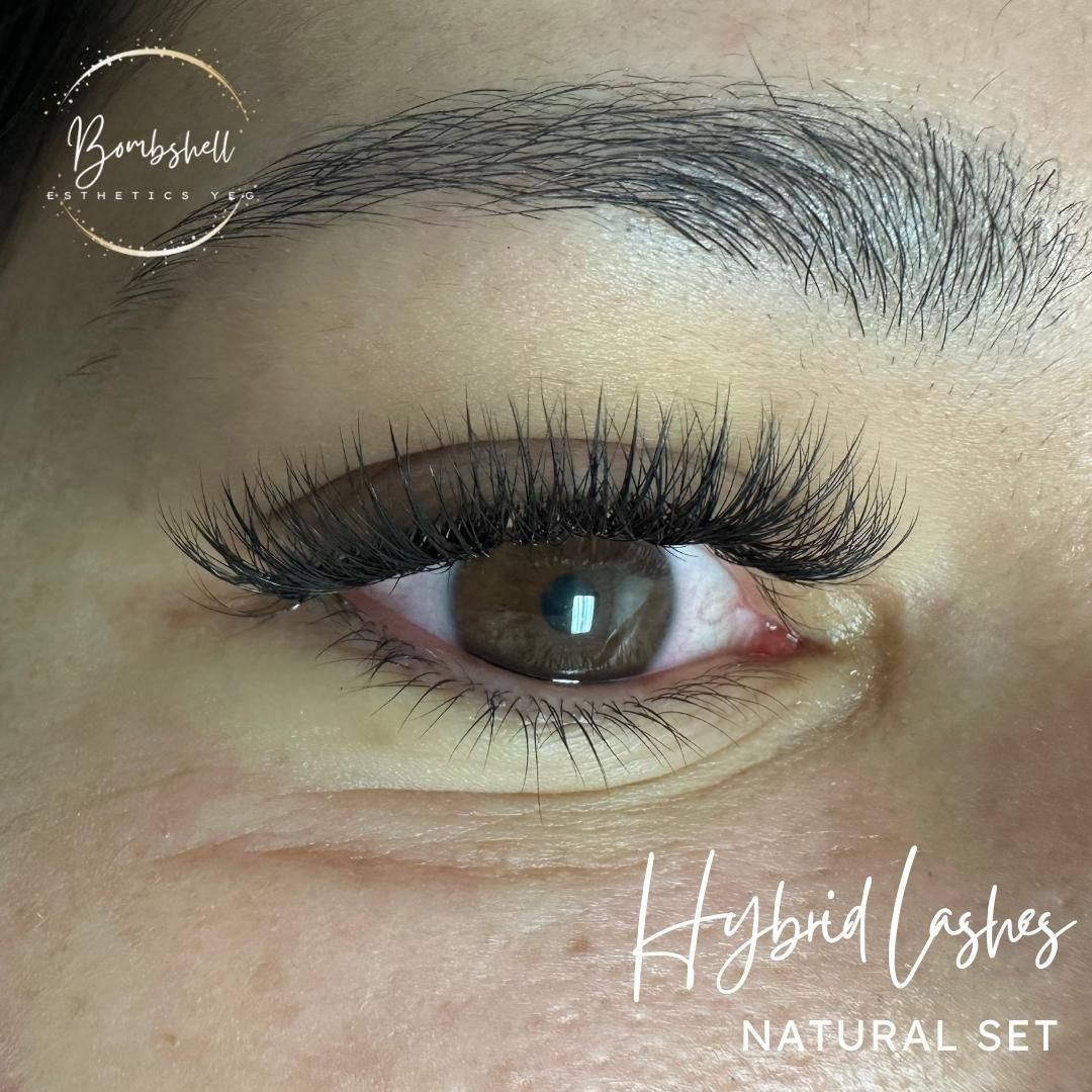 When you can't decide between a classic or volume lash set sometimes a good hybrid lash set is the answer, or at least a